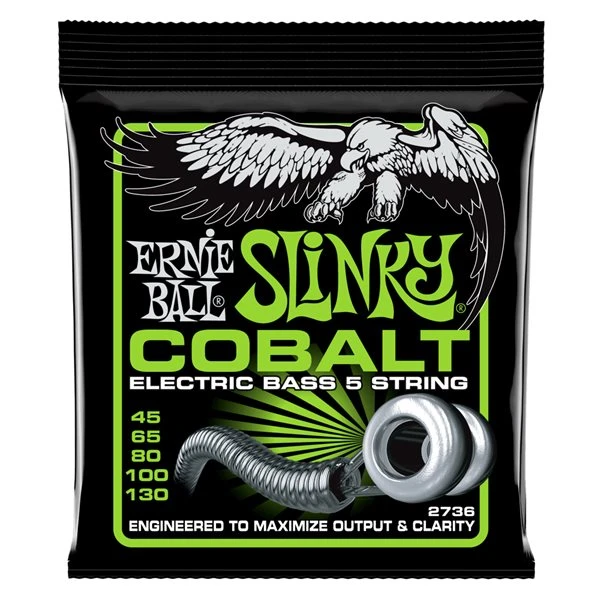 Ernie Ball Cobalt String Regular Slinky Bass (5) 45-130 - Ernie Ball 1 Ernie Ball Cobalt String Regular Slinky Bass (5) 45-130 - Ernie Ball