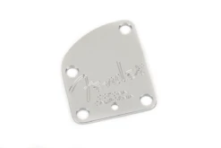 Fender American Deluxe Guitar 4-Bolt Neck Plate - Chrome - Fender