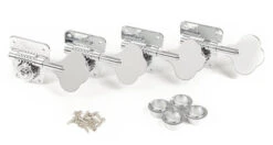 Fender Pure Vintage '70s Bass Tuning Machines, Nickel/Chrome, (4) - Fender