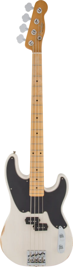 Fender Mike Dirnt Road Worn Precision Bass, Maple Fingerboard - White Blonde - Fender