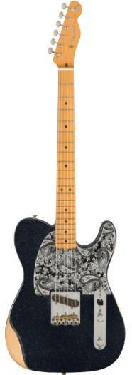 Fender Brad Paisley Esquire, Maple Fingerboard - Black Sparkle - Fender