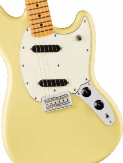 Fender Player II Mustang, Maple Fingerboard, Hialeah Yellow - Fender -Zedem Sale Store 0140462561 fen ins fbd 1 nr