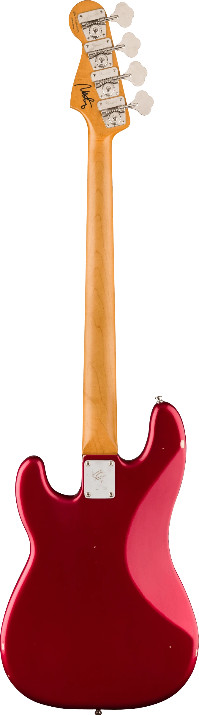 Fender Nate Mendel P Bass, Rosewood Fingerboard, Candy Apple Red - Fender 2 Fender Nate Mendel P Bass, Rosewood Fingerboard, Candy Apple Red - Fender - Image 2