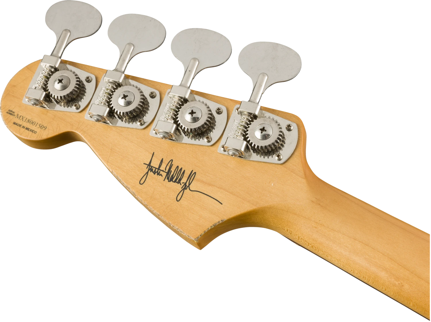 Fender JMJ Road Worn Mustang Bass, Rosewood Fingerboard, Faded Daphne Blue - Fender 6 Fender JMJ Road Worn Mustang Bass, Rosewood Fingerboard, Faded Daphne Blue - Fender - Image 6