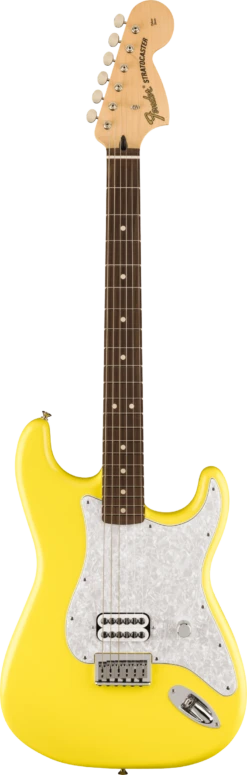 Fender Limited Edition Tom Delonge Stratocaster, Rosewood Fingerboard - Graffiti Yellow - Fender