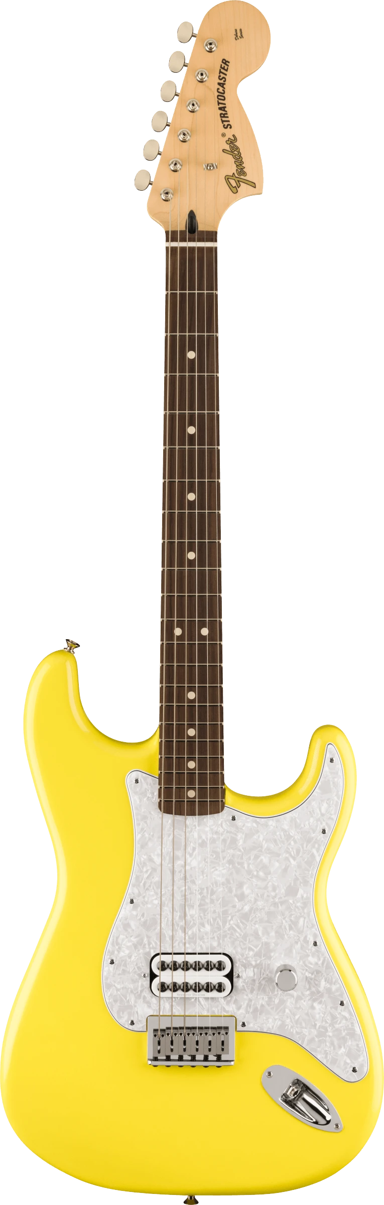 Fender Limited Edition Tom Delonge Stratocaster, Rosewood Fingerboard - Graffiti Yellow - Fender 1 Fender Limited Edition Tom Delonge Stratocaster, Rosewood Fingerboard - Graffiti Yellow - Fender