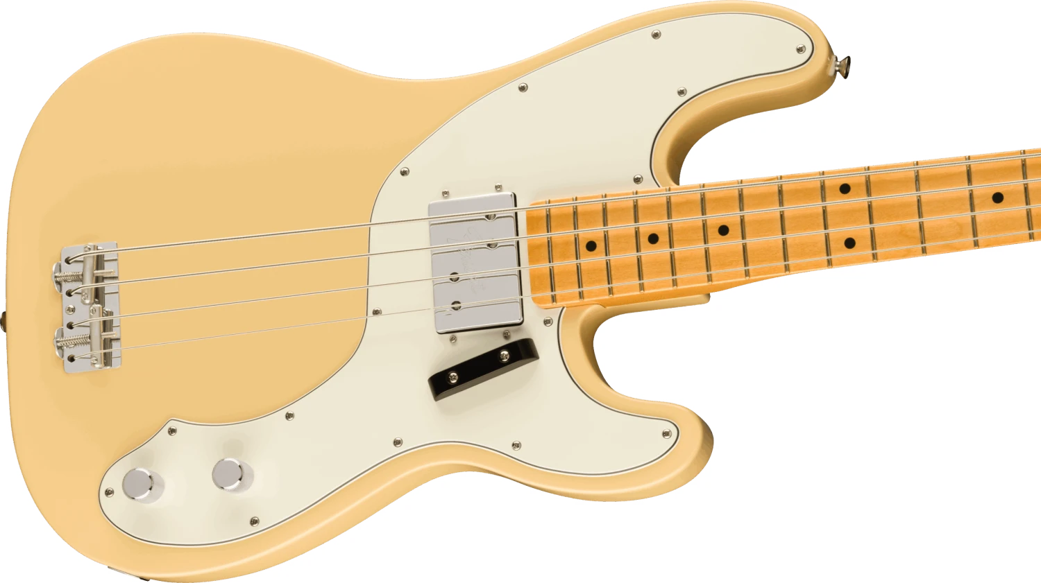 Fender Vintera II '70s Telecaster Bass, Maple Fingerboard, Vintage White - Fender 4 Fender Vintera II '70s Telecaster Bass, Maple Fingerboard, Vintage White - Fender - Image 4