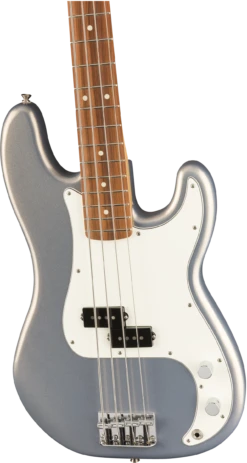 Fender Player Precision Bass, Pau Ferro Fingerboard - Silver - Fender -Zedem Sale Store 0149803581 gtr cntbdyright 001 nr