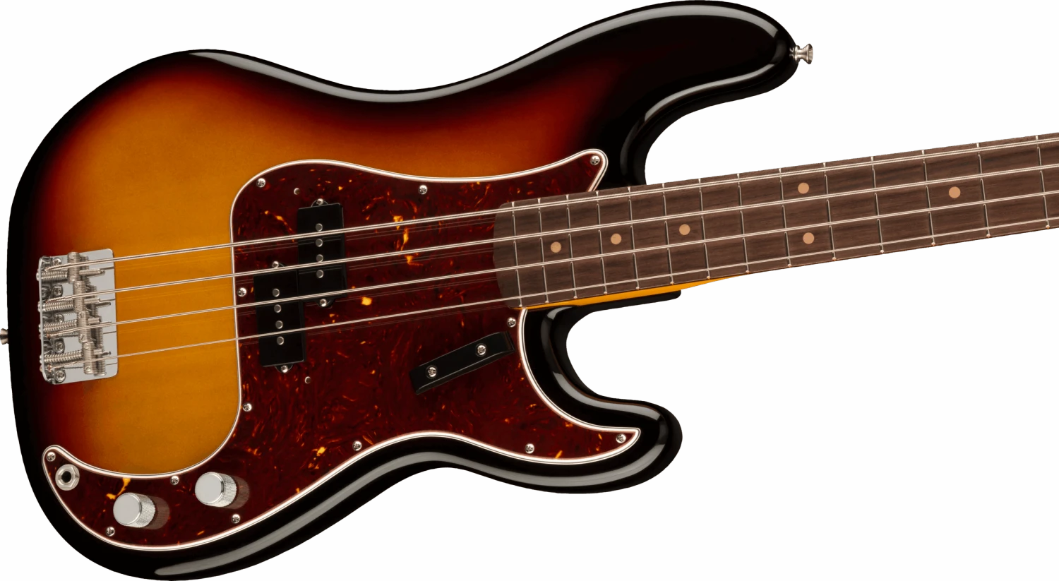 Fender American Vintage II 1960 Precision Bass, Rosewood Fingerboard, 3-Color Sunburst - Fender 3 Fender American Vintage II 1960 Precision Bass, Rosewood Fingerboard, 3-Color Sunburst - Fender - Image 3