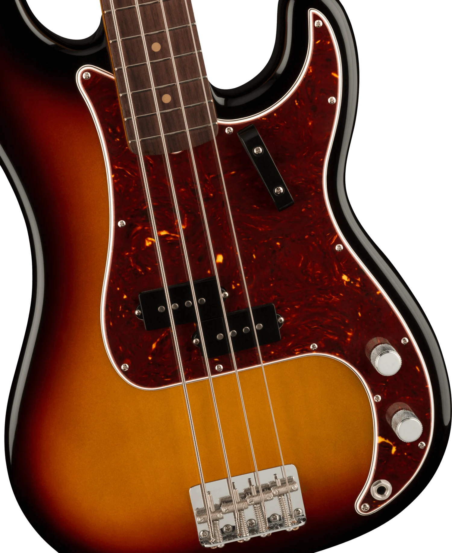 Fender American Vintage II 1960 Precision Bass, Rosewood Fingerboard, 3-Color Sunburst - Fender 4 Fender American Vintage II 1960 Precision Bass, Rosewood Fingerboard, 3-Color Sunburst - Fender - Image 4