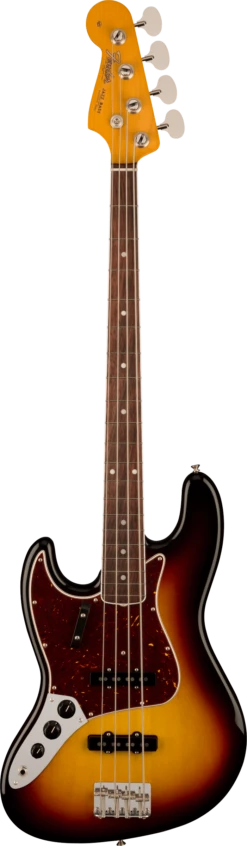 Fender American Vintage II 1966 Jazz Bass Left-Hand, Rosewood Fingerboard, 3-Color Sunburst - Fender