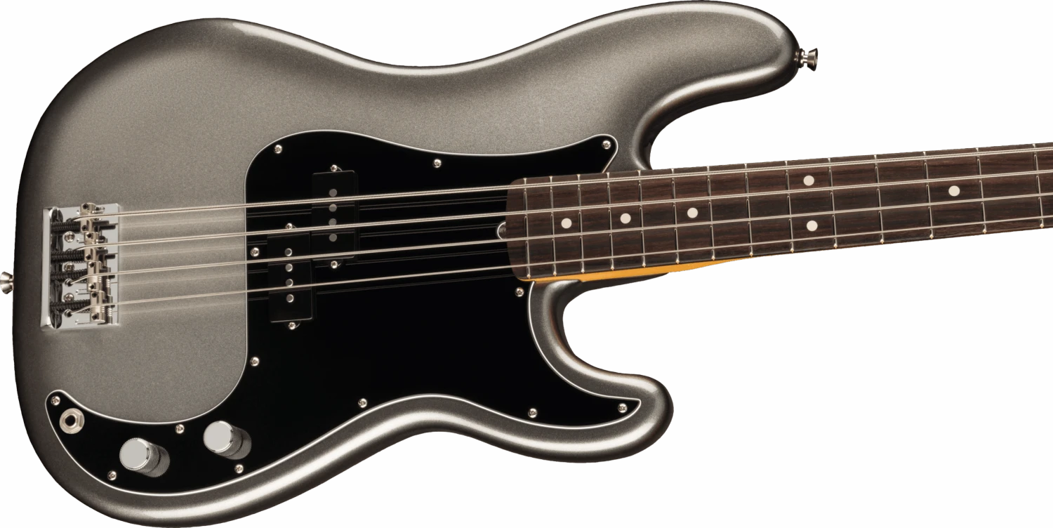 Fender American Professional II Precision Bass, Rosewood Fingerboard, Mercury - Fender 3 Fender American Professional II Precision Bass, Rosewood Fingerboard, Mercury - Fender - Image 3