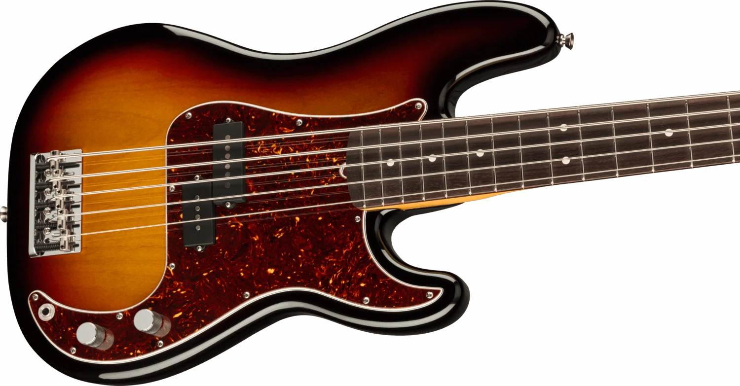 Fender American Professional II Precision Bass V, Rosewood Fingerboard, 3-Color Sunburst - Fender 3 Fender American Professional II Precision Bass V, Rosewood Fingerboard, 3-Color Sunburst - Fender - Image 3
