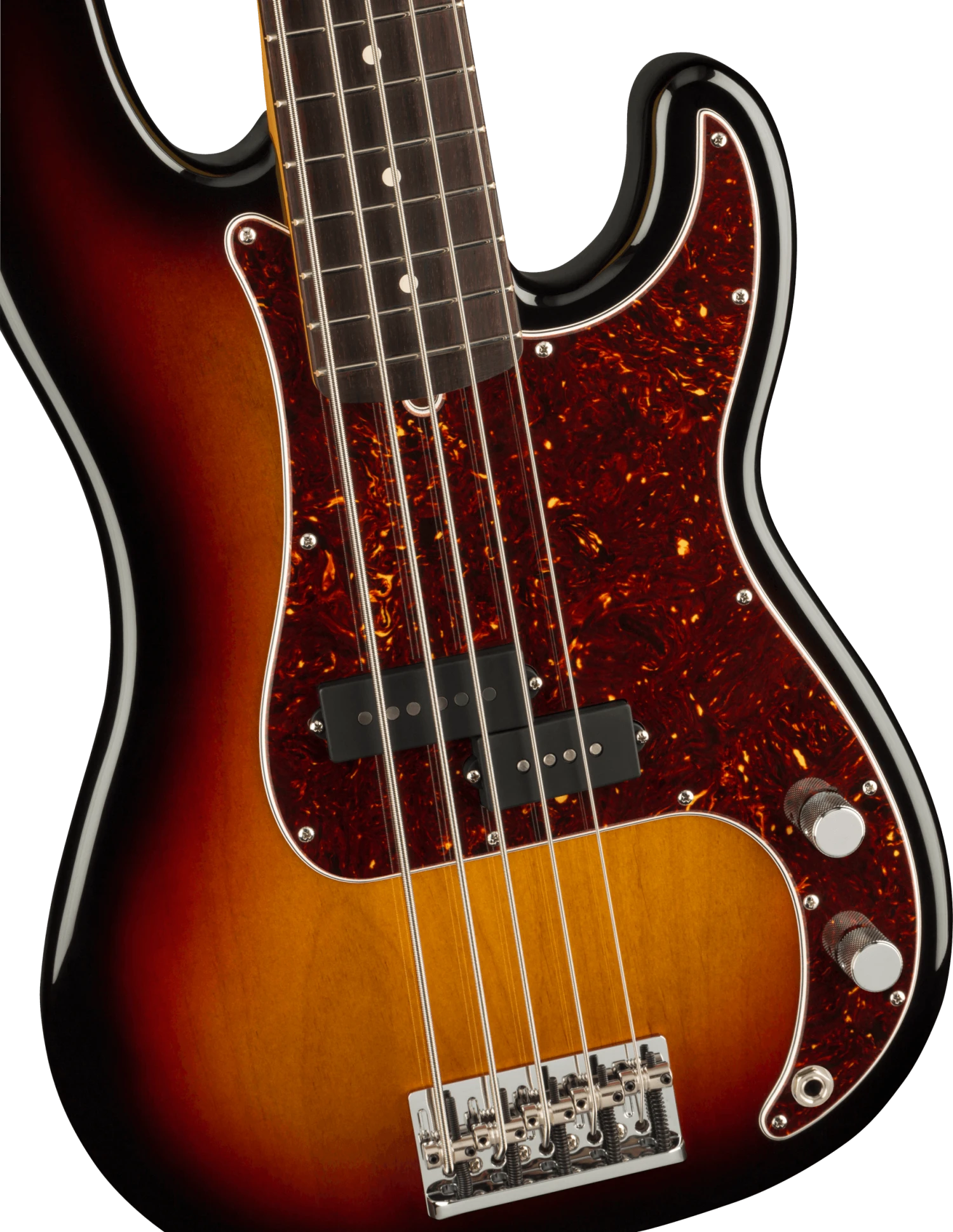 Fender American Professional II Precision Bass V, Rosewood Fingerboard, 3-Color Sunburst - Fender 4 Fender American Professional II Precision Bass V, Rosewood Fingerboard, 3-Color Sunburst - Fender - Image 4