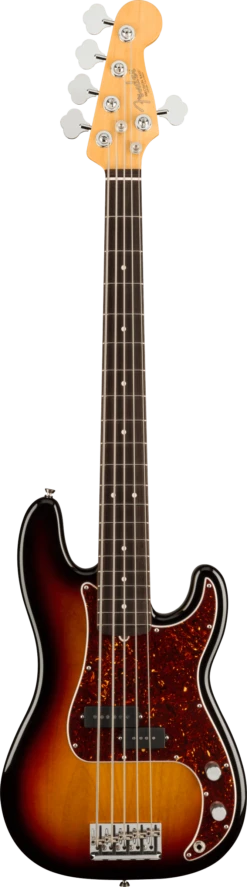Fender American Professional II Precision Bass V, Rosewood Fingerboard, 3-Color Sunburst - Fender