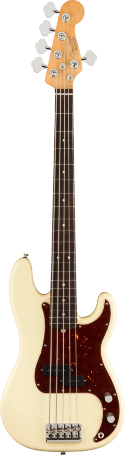 Fender American Professional II Precision Bass V, Rosewood Fingerboard, Olympic White - Fender