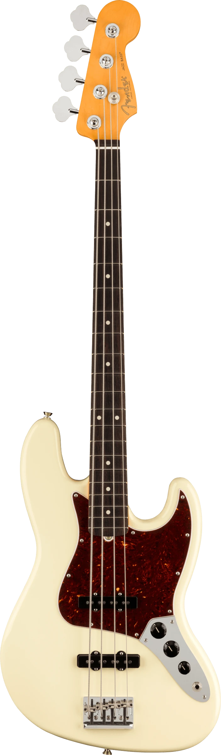 Fender American Professional II Jazz Bass, Rosewood Fingerboard, Olympic White - Fender 1 Fender American Professional II Jazz Bass, Rosewood Fingerboard, Olympic White - Fender