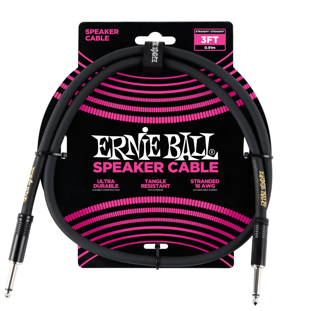 Ernie Ball Speaker Cable 3' - Ernie Ball 1 Ernie Ball Speaker Cable 3' - Ernie Ball