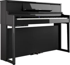 Roland LX-5-PE-WS Premium Upright Digital Piano - Polished Ebony - Roland
