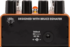 Fender MTG:LA Distortion Pedal - Fender -Zedem Sale Store 0234547000 pdl back 001 nr