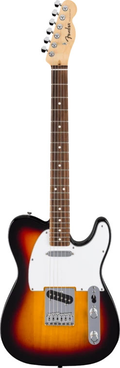 Fender Standard Telecaster, Laurel Fingerboard, White Pickguard, 3-Color Sunburst - Fender