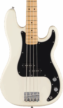 Fender Standard Precision Bass, Maple Fingerboard, Black Pickguard, Olympic White - Fender 7 Fender Standard Precision Bass, Maple Fingerboard, Black Pickguard, Olympic White - Fender -Zedem Sale Store 0266621505 fen ins fbd 1 nr