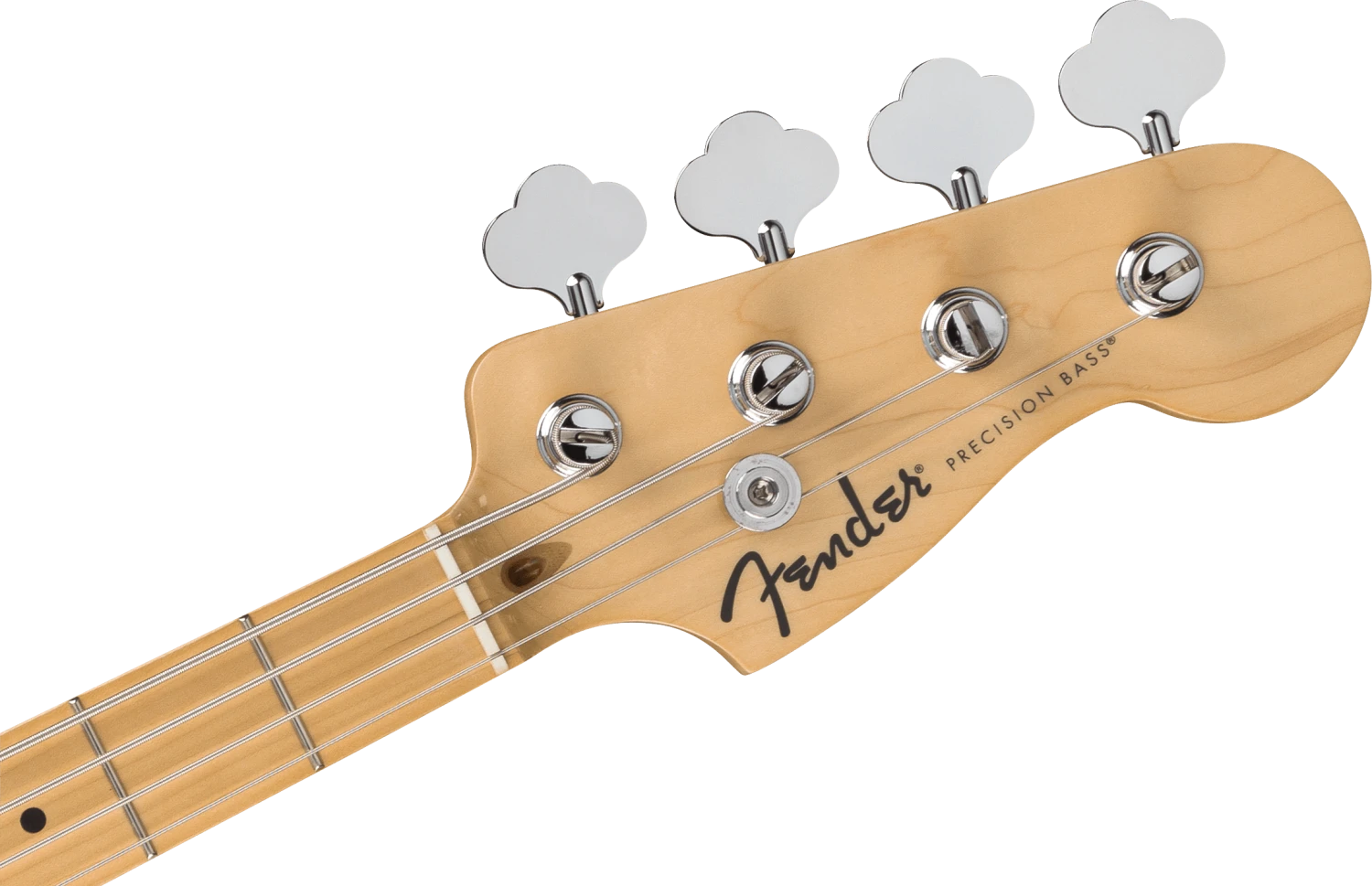 Fender Standard Precision Bass, Maple Fingerboard, Black Pickguard, Olympic White - Fender 4 Fender Standard Precision Bass, Maple Fingerboard, Black Pickguard, Olympic White - Fender - Image 4