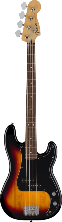 Fender Standard Precision Bass, Laurel Fingerboard, Black Pickguard, 3-Color Sunburst - Fender