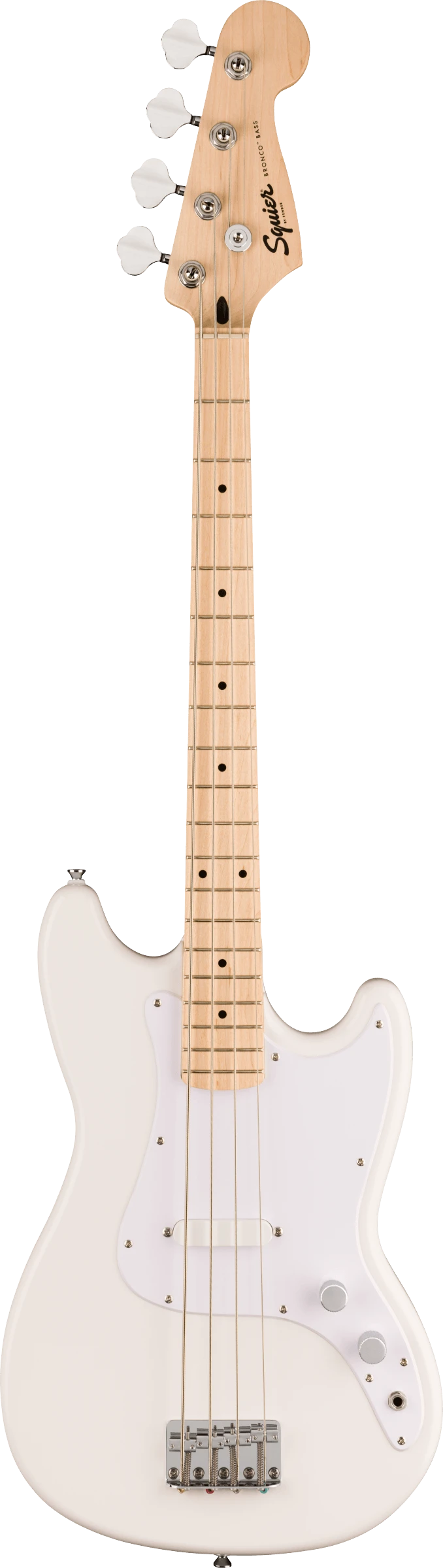 Squier Sonic Bronco Bass, Maple Fingerboard - Arctic White - Squier 1 Squier Sonic Bronco Bass, Maple Fingerboard - Arctic White - Squier
