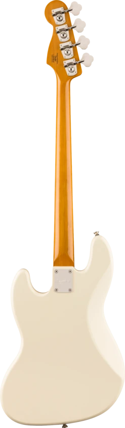 Squier Limited Edition Classic Vibe™ Mid-'60s Jazz Bass®, Laurel Fingerboard, Tortoiseshell Pickguard, Olympic White - Squier -Zedem Sale Store 0374533505 sqr ins bck 1 rl 0d69d39e a7f2 47bd ae39 b879c38ecd70