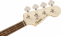 Squier Limited Edition Classic Vibe™ Mid-'60s Jazz Bass®, Laurel Fingerboard, Tortoiseshell Pickguard, Olympic White - Squier -Zedem Sale Store 0374533505 sqr ins hft 1 nr