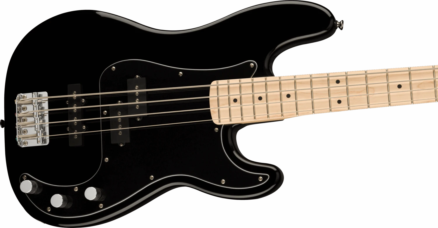 Squier Affinity Series Precision Bass PJ, Maple Fingerboard - Black - Squier 3 Squier Affinity Series Precision Bass PJ, Maple Fingerboard - Black - Squier - Image 3