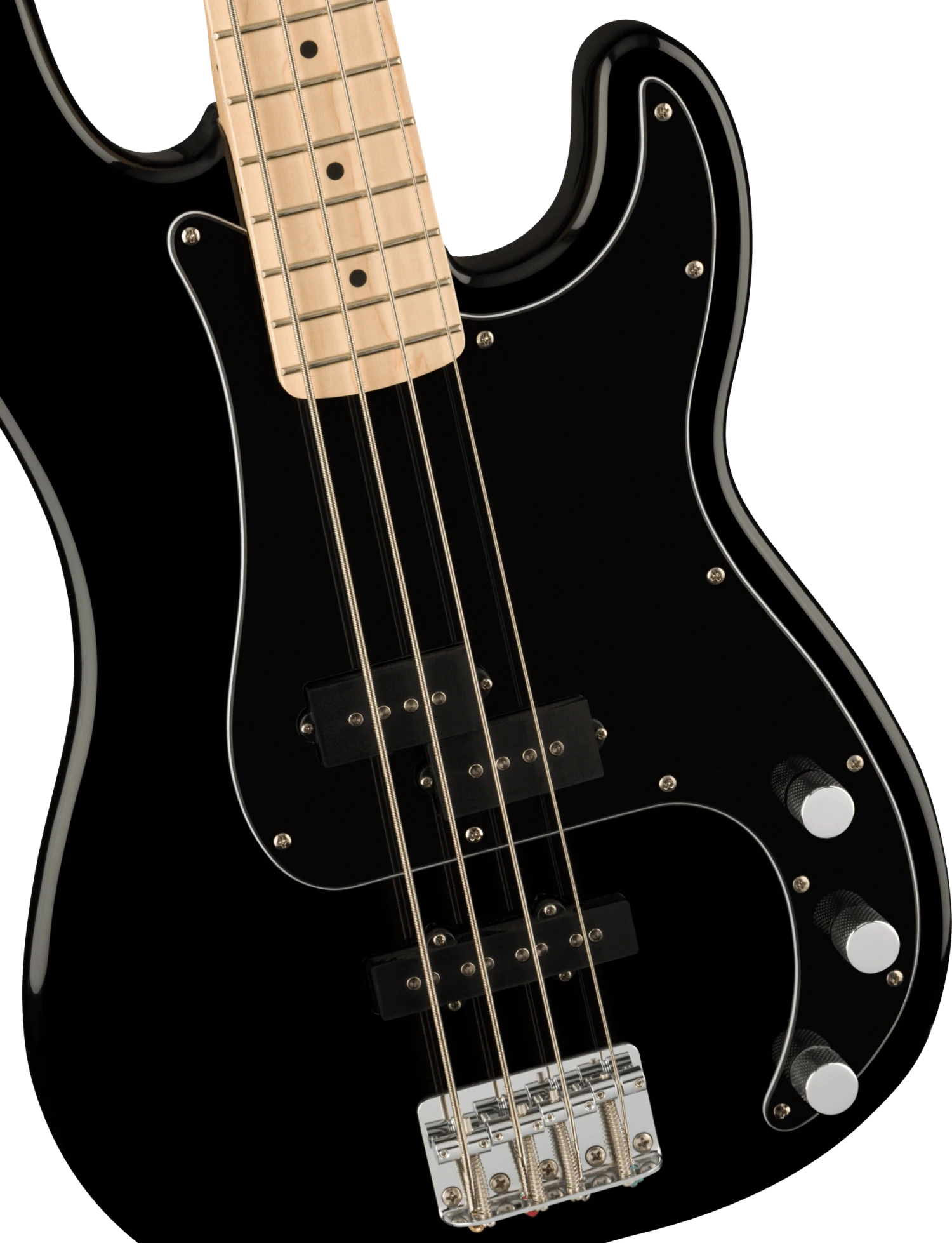 Squier Affinity Series Precision Bass PJ, Maple Fingerboard - Black - Squier 4 Squier Affinity Series Precision Bass PJ, Maple Fingerboard - Black - Squier - Image 4