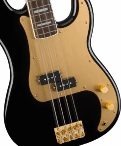 Squier 40th Anniversary Precision Bass, Gold Edition, Laurel Fingerboard - Black - Squier -Zedem Sale Store 0379430506 sqr ins fbd 1 nr