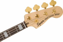 Squier 40th Anniversary Precision Bass, Gold Edition, Laurel Fingerboard - Black - Squier -Zedem Sale Store 0379430506 sqr ins hft 1 nr