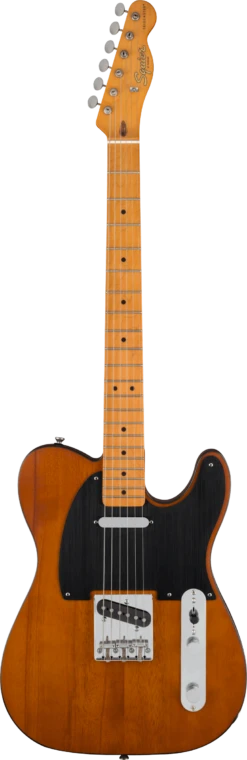 Squier 40th Anniversary Telecaster, Vintage Edition, Maple Fingerboard - Satin Mocha - Squier