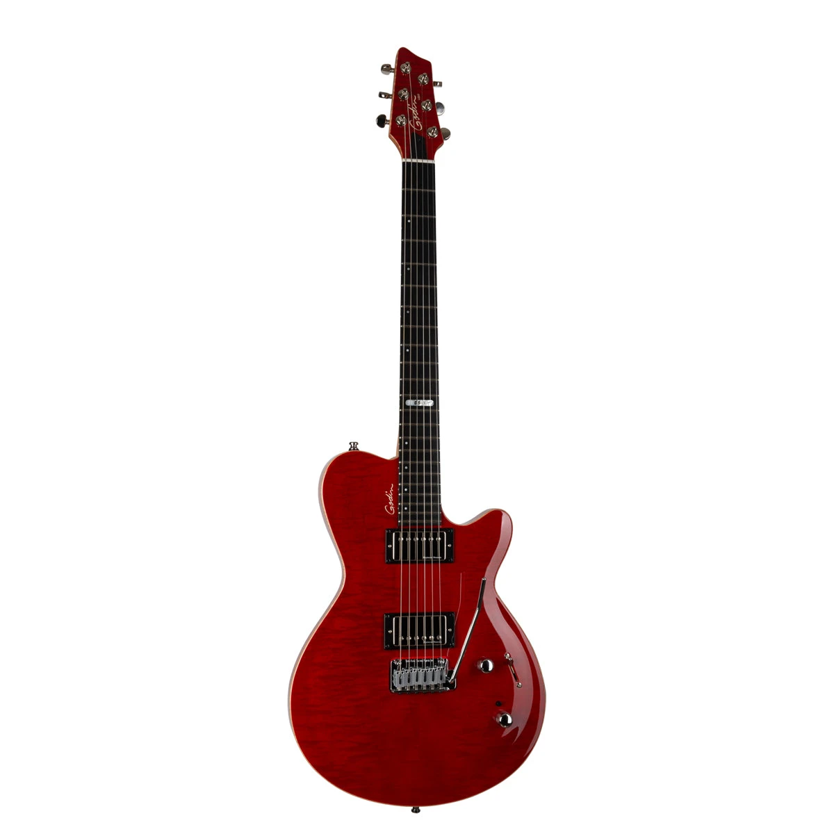 Godin Signature DS-1 W/Gig Bag - Trans Red Flame - Godin 3 Godin Signature DS-1 W/Gig Bag - Trans Red Flame - Godin - Image 3