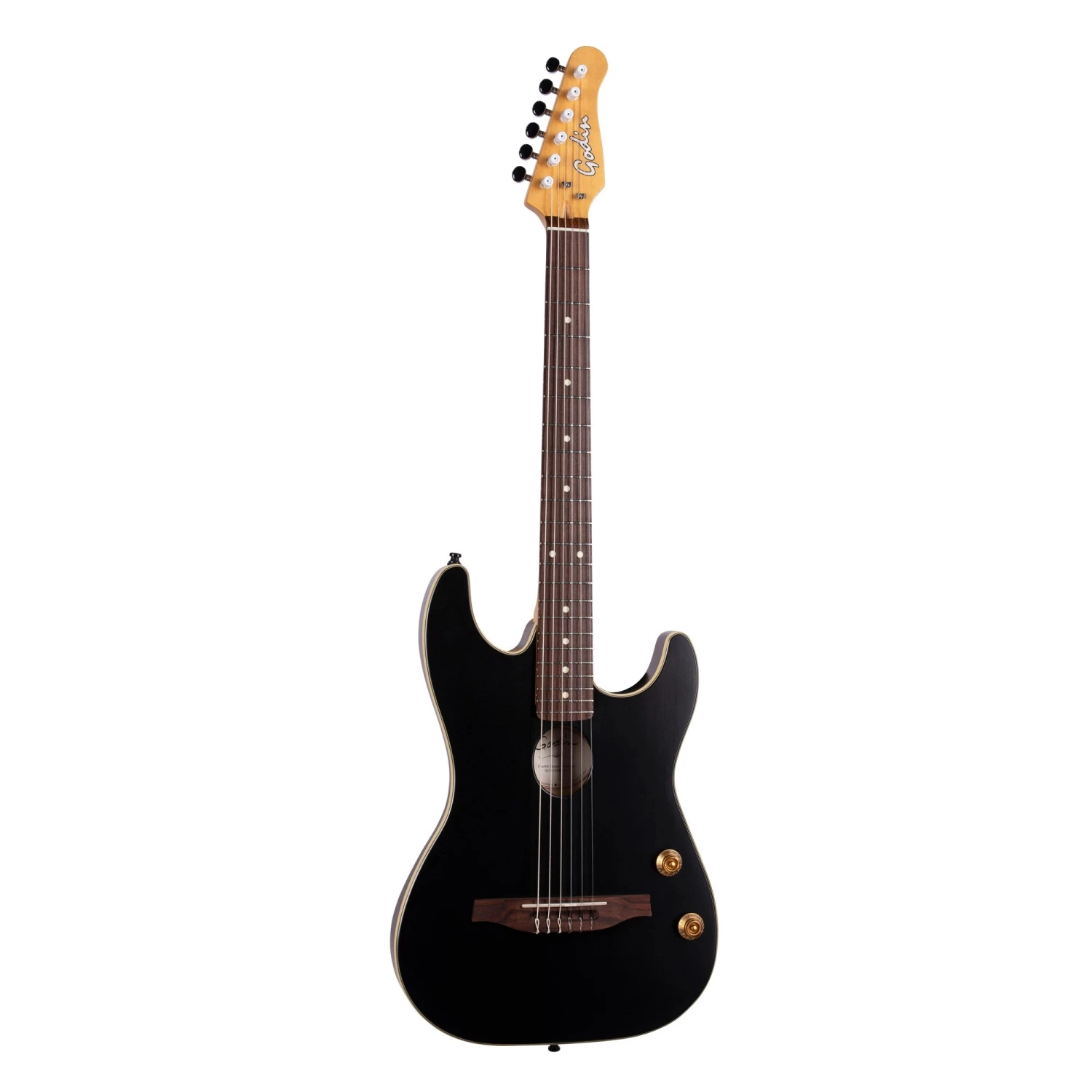 Godin G-Tour Nylon EQ - Matte Black - Godin 2 Godin G-Tour Nylon EQ - Matte Black - Godin - Image 2