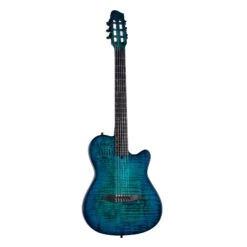 Godin Multiac Mundial DLX Ltd, Ocean Burst - SF - Godin 5 Godin Multiac Mundial DLX Ltd, Ocean Burst - SF - Godin -Zedem Sale Store 053391GODINMultiacNylonOceanburstLtd side