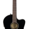 Fender CN-140SCE Nylon Thinline, Walnut Fingerboard - Black - Fender -Zedem Sale Store 0970264306 gtr frt 001 rr