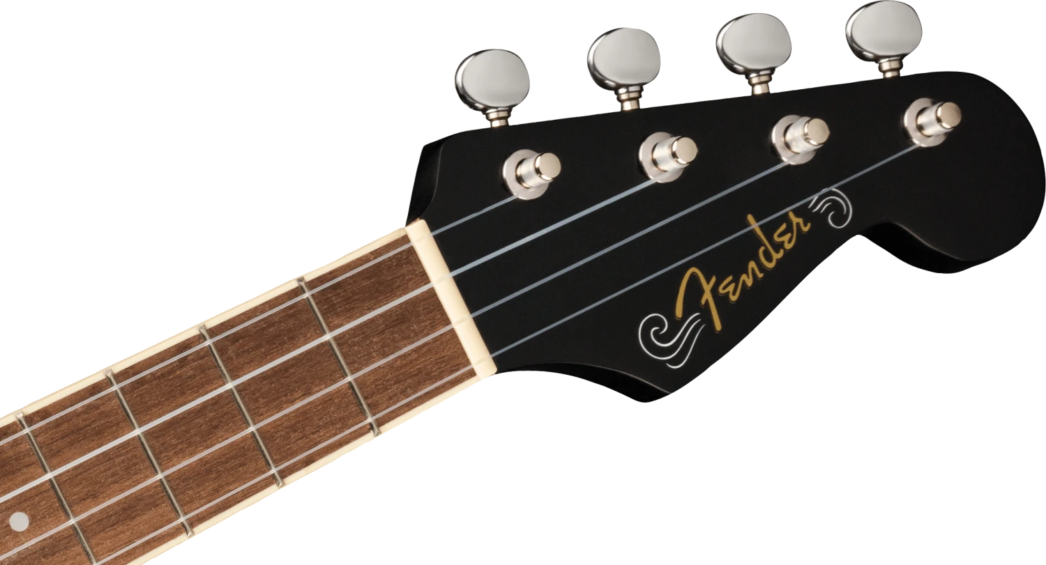 Fender - Avalon Tenor Ukulele, Walnut Fingerboard, Black - Fender 4 Fender - Avalon Tenor Ukulele, Walnut Fingerboard, Black - Fender - Image 4