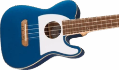 Fender Fullerton Tele Uke, Walnut Fingerboard, White Pickguard, Lake Placid Blue - Fender -Zedem Sale Store 0970513502 fen ins cbr 1 nr