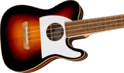 Fender Fullerton Tele Uke, Walnut Fingerboard, White Pickguard, 2-Color Sunburst - Fender -Zedem Sale Store 0970513503 fen ins cbr 1 nr