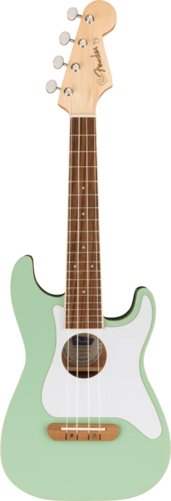 Fender Fullerton Strat Uke, Walnut Fingerboard, White Pickguard, Surf Green - Fender