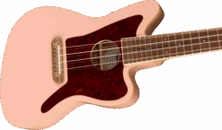 Fender Fullerton Jazzmaster Uke, Walnut Fingerboard, Tortoiseshell Pickguard, Shell Pink - Fender -Zedem Sale Store 0970533556 fen ins cbr 1 nr