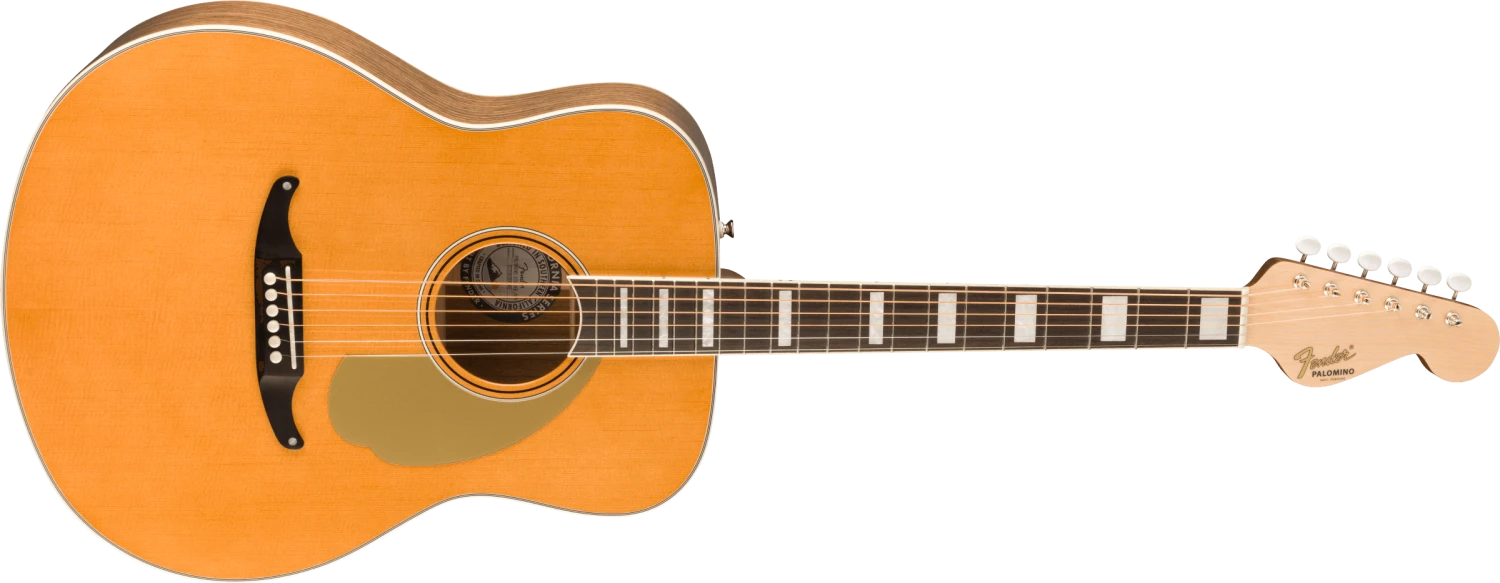 Fender California Vintage Palomino W/Case, Gold Pickguard, Aged Natural - Fender 4 Fender California Vintage Palomino W/Case, Gold Pickguard, Aged Natural - Fender - Image 4