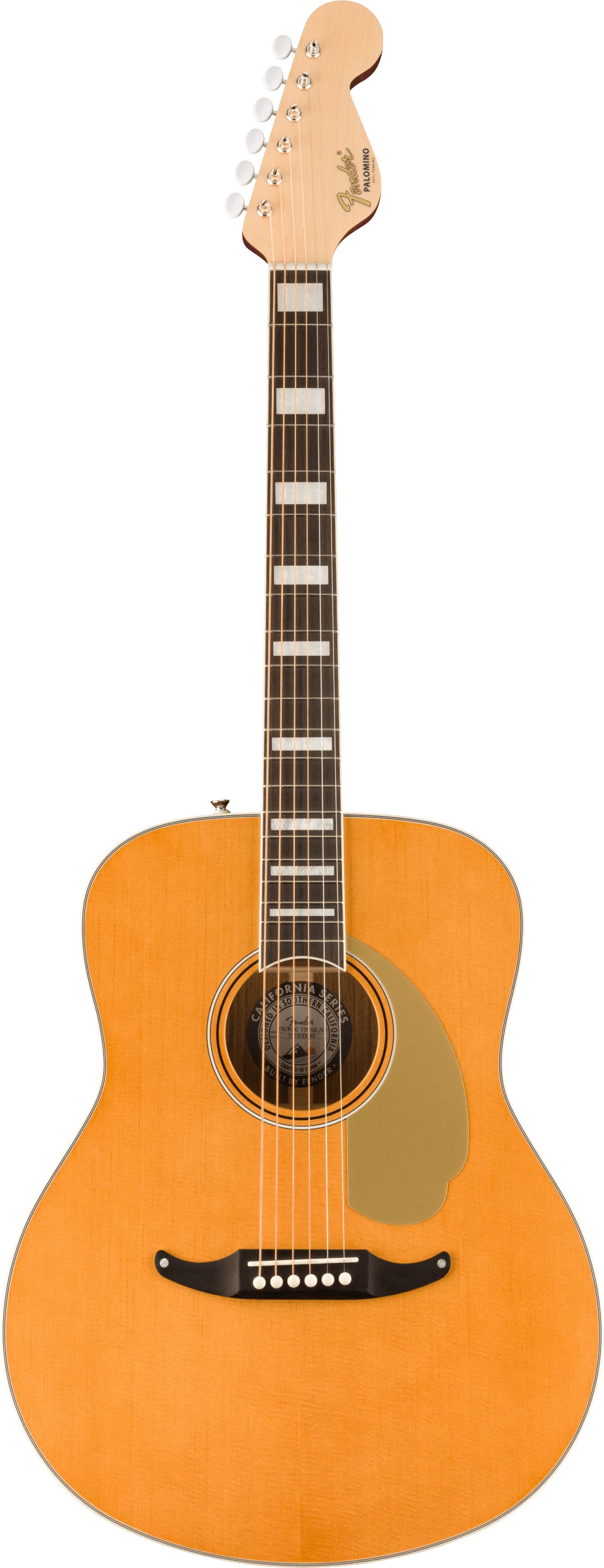 Fender California Vintage Palomino W/Case, Gold Pickguard, Aged Natural - Fender 1 Fender California Vintage Palomino W/Case, Gold Pickguard, Aged Natural - Fender