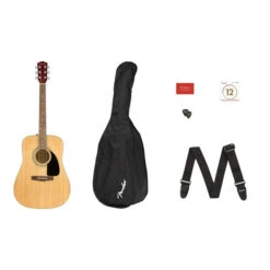 Fender Acoustic FA-115 Dreadnought Pack V2, WN Natural - Fender