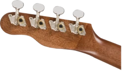 Fender - Seaside Soprano Ukulele Pack, Walnut Fingerboard, Natural - Fender -Zedem Sale Store 0971610022 gtr hdstckbck 001 nr