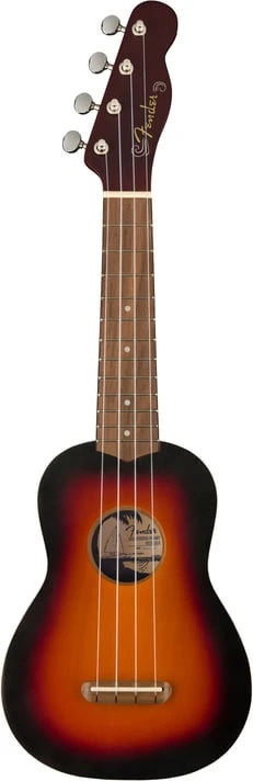 Fender - Venice Soprano Uke, Walnut Fingerboard, 2-Color Sunburst - Fender